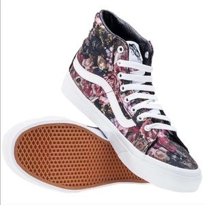 Moody Floral Vans Roses Sk8-Hi Tops Size 7